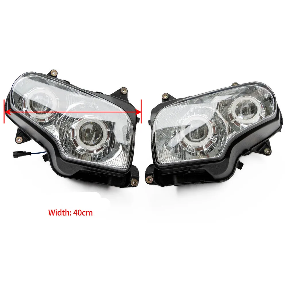 Motorcycle Headlight With Angel Eyes Halo For Honda Gold Wing GL1800 2001-2010 Goldwing GL 1800 Accessories Front Light Assembly