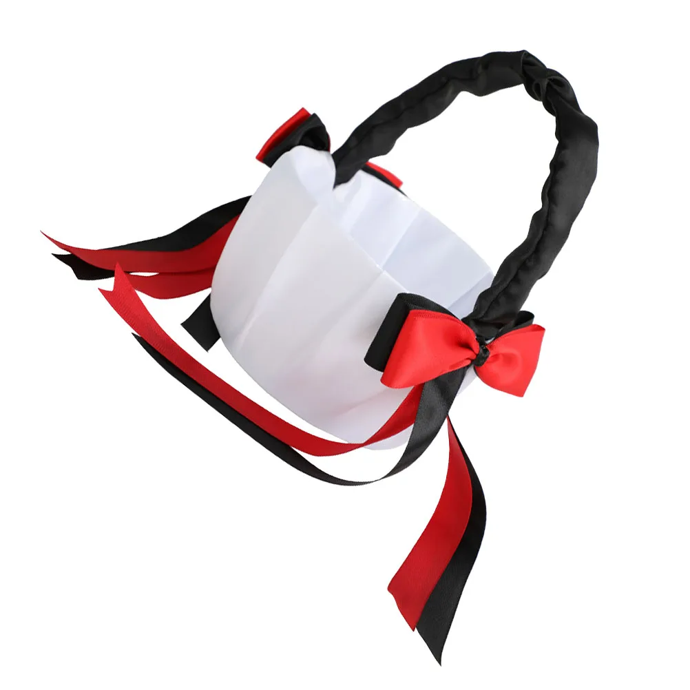 

Elegant Ribbon Flower Basket Wedding Bowknot Basket Portable Lightweight Banquet Decoration Reusable Wedding Ceremony Supplies