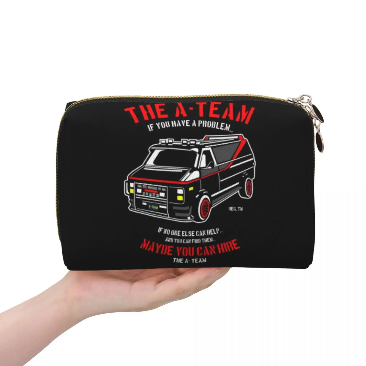 

The A Team Women Cosmetic Bag Travel Makeup Organizer Pouch Toiletry Storage Dopp Kit Case