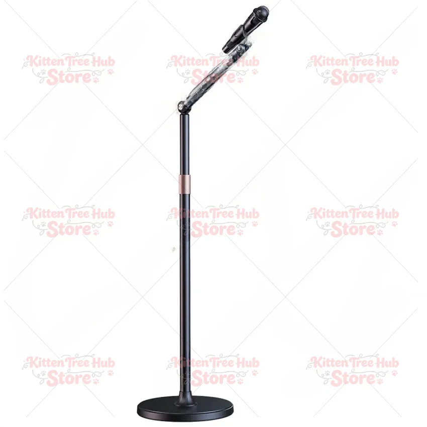 Multifunctional Floor Microphone Stand Alloy Integrated Vertical Microphone Stand for Live Streaming KTV Stage