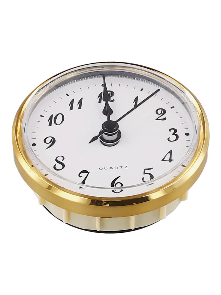 Clock Inserts Movement Clear Lens Gold Or Silvery Ed Trim Roman Back Cover Back Diameter Including Rubber Ring Mm