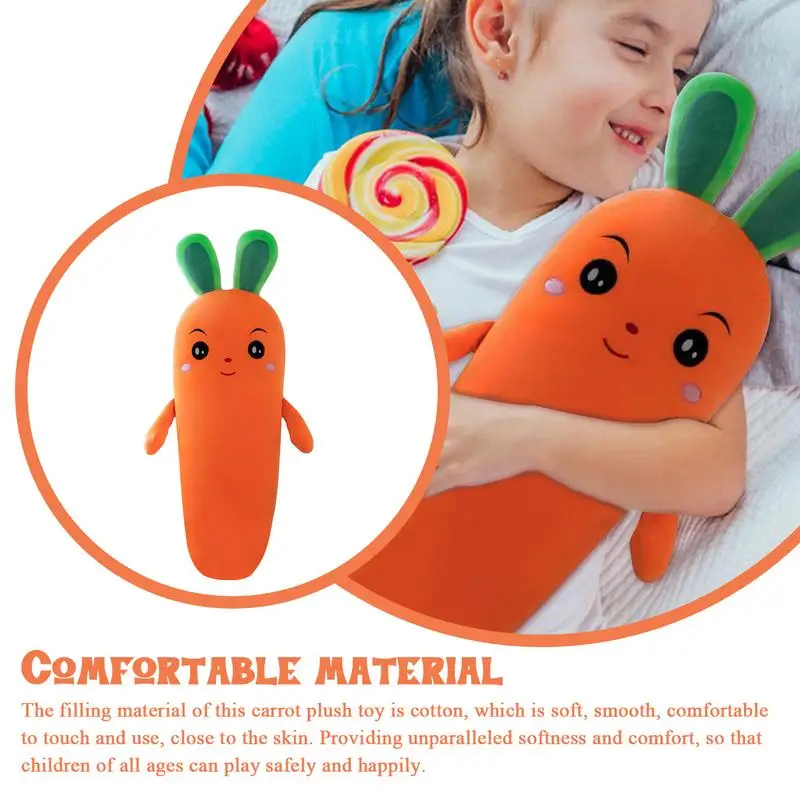 الجزرة محشوة الحيوان الكرتون فريد محشوة الحيوان الأرنب 27.56 بوصة ديكور المنزل السرير وسادة لينة الخضار ألعاب من نسيج مخملي