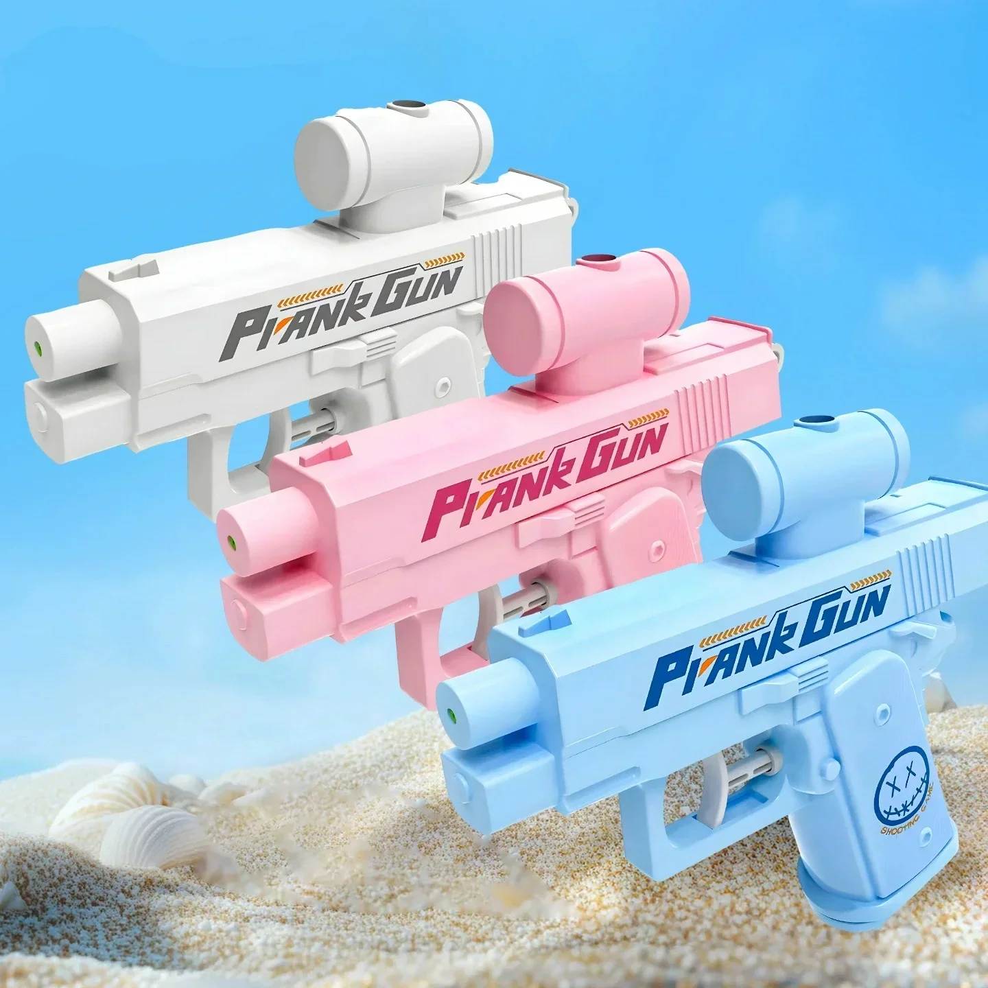 Creative 2-Way Water Spray Gun Reverse Splash Toy for Prank Press Spray Squirt Gun Double Directional Water Gun Fun Outdoor Toy