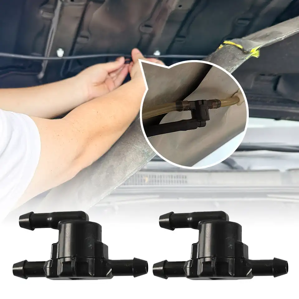 Ruitenwisser-Sproeier Terugslagklep 85321-28020 – Compatibel Met Toyota 4Runner, Camry, Corolla, Highlander, RAV4 – Zwart Metaal