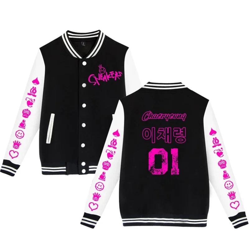 Kpop Itzy chaqueta de béisbol mujeres hombres uniforme polar streetwear hip hop manga larga Sudadera con capucha adolescentes niños niñas chaquetas