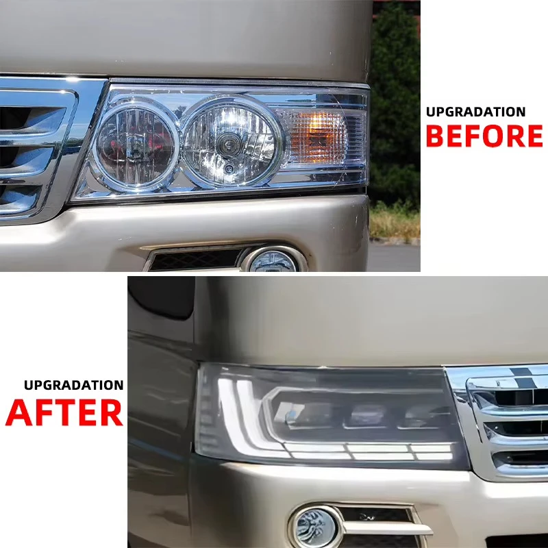 LED Head Light for Coaster Bus Headlight 2007-2019 Car Accessories Upgrade 24V LED Headlamp Front Lights