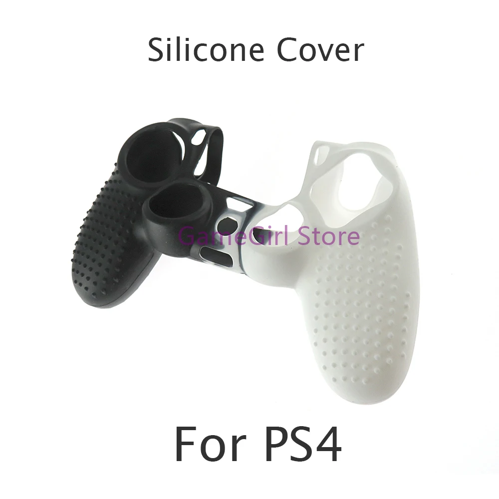 Juste de protection en caoutchouc de silicone non ald pour manette Playstation 4 PS4 Slim Pro, double document, 1 pièce