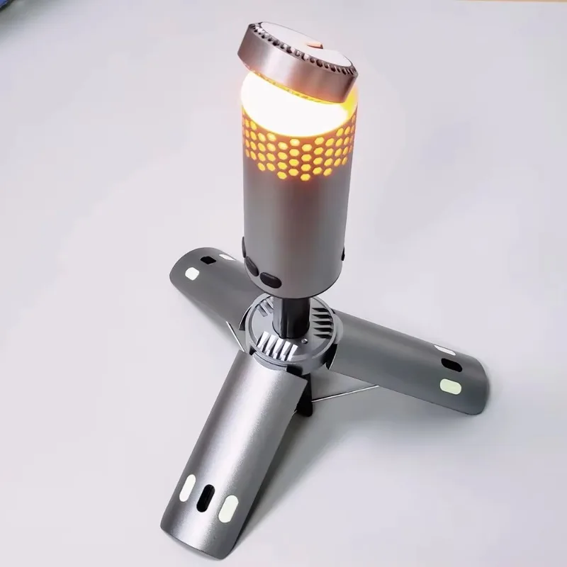 Lampu Camping LED Ringan dengan Basis Tripod Magnet Teleskopik 7800mAh untuk Petualangan Mendaki Memancing Tenda Perkemahan Suasana Camping