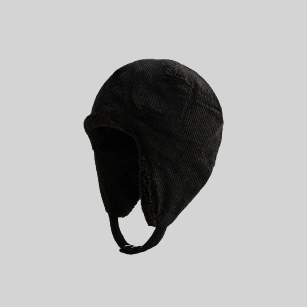 

New Warm Lei Feng Hat Lamb Down Coldproof Ear Protection Hat Double Sided Wearable Windproof Hooded Hat Outdoor Sports