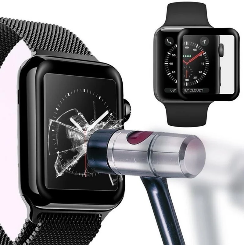 HD Protective Film For Apple Watch 44mm 45mm 40mm 41mm 42mm 38mm 3D Curved Screen Protector for Apple iWatch 7 SE 6 5 4 3 2 1 image 4