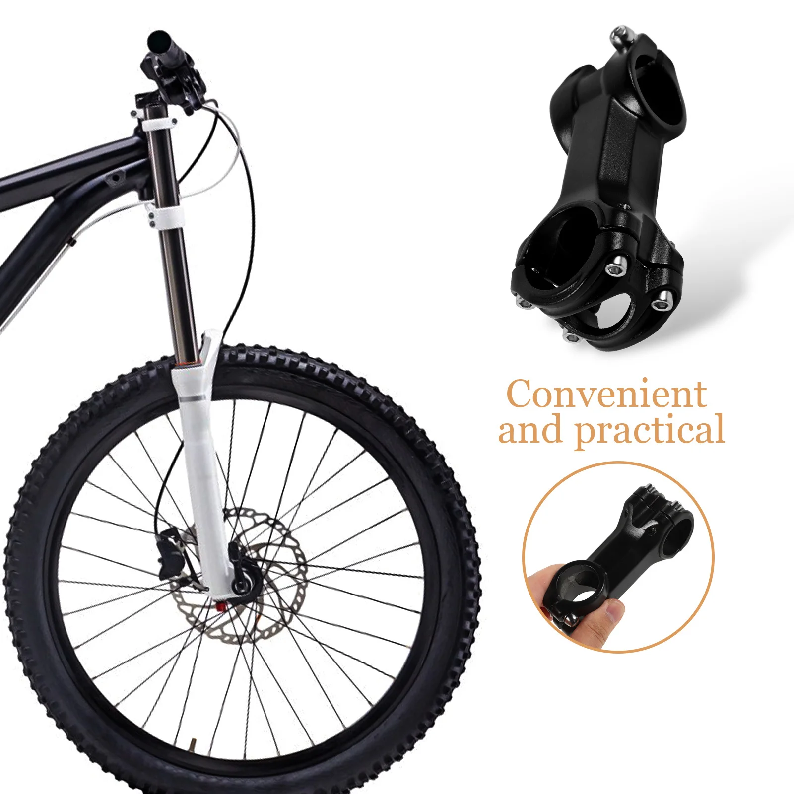 

for Riser Extender Stem Mountain Aluminium Alloy Bike Bikes Handlebar Bicycle Accessories