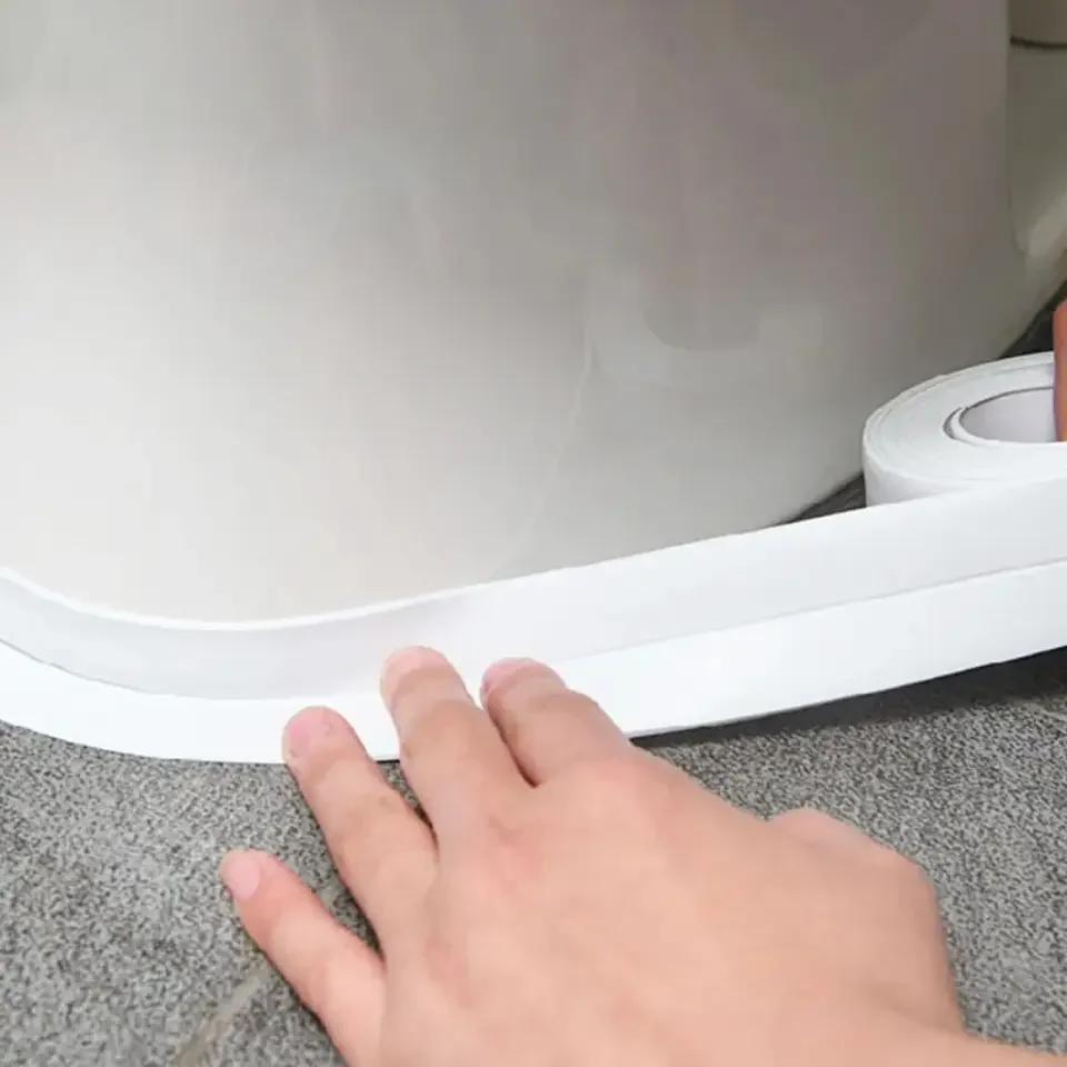 3.2M Bath Caulk Tape Self Adhesive PVC Oil-Proof Kitchen Sink Edge Corner Wall Sticker Waterproof Toilet Sealing Strip Tape