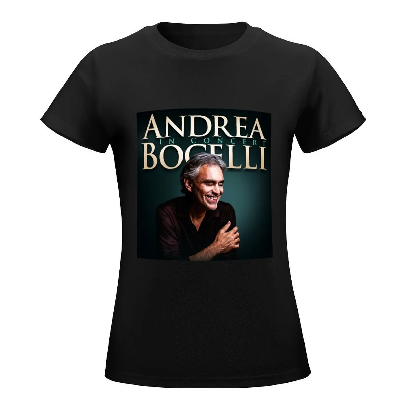 Best Tour Singer Man ANDREA BOCELLI Best Selling T-Shirt cute tops summer top lady clothes female summer clothes for Women