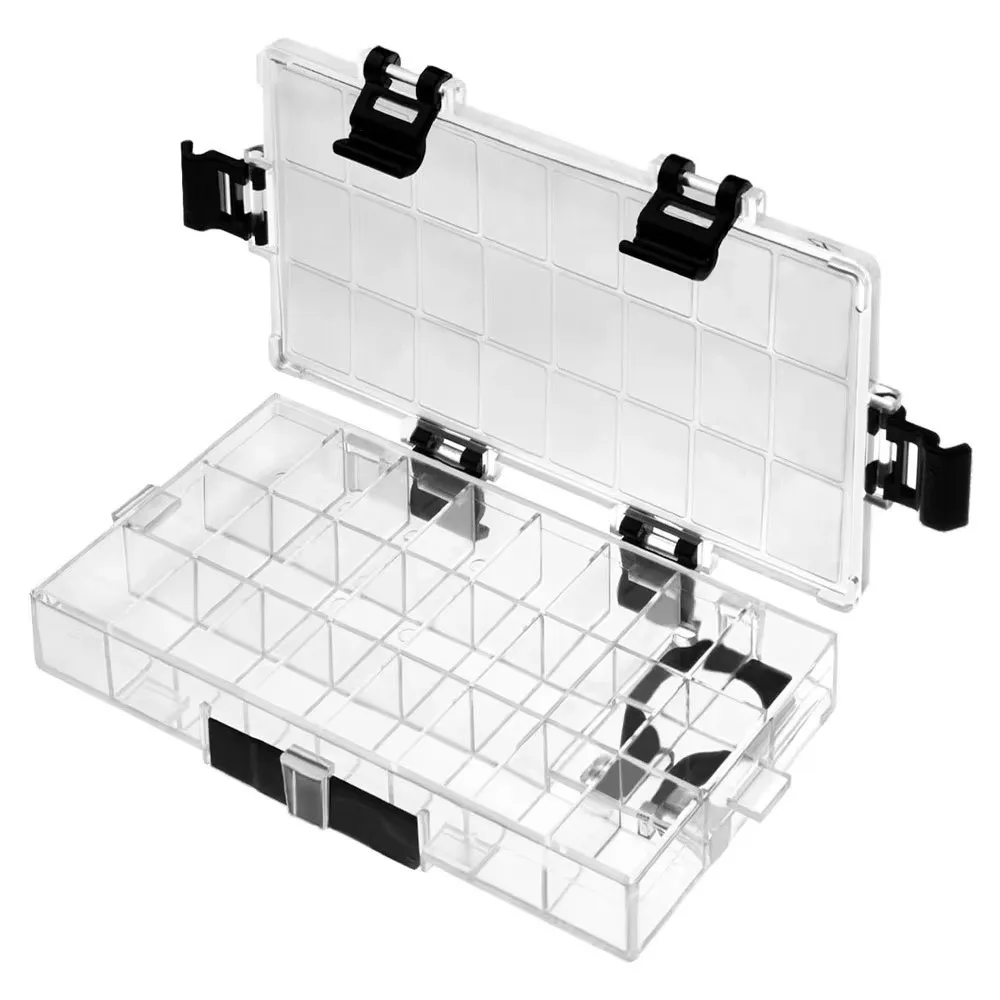 12/24/36 Wells Paint Palette Tray Airtight Leakproof Portable Watercolor Painting Pallet Half Pans Empty Paint Tray Box