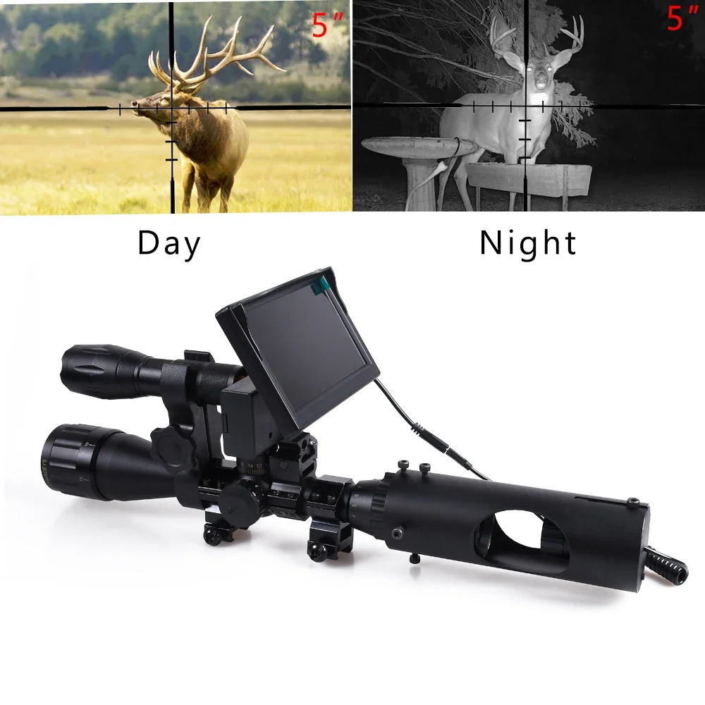 

Hunting Night Vision Riflescope Tactical Scopes Optics Sight 850nm Infrared LEDs IR Waterproof Hunting Camera Scope Device