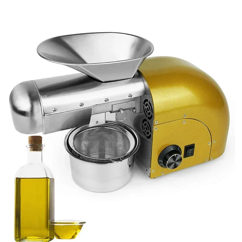 New Stainless Steel 110v 220v Oil Press Machine Commercial Home cold press oil extraction machine