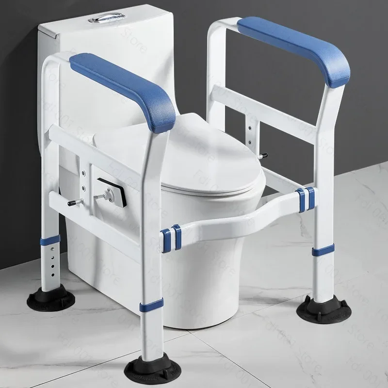 Toilet Handrail Elderly Safety Help Rack Toilet Non-punching Carbon Steel Handrail Railing Household