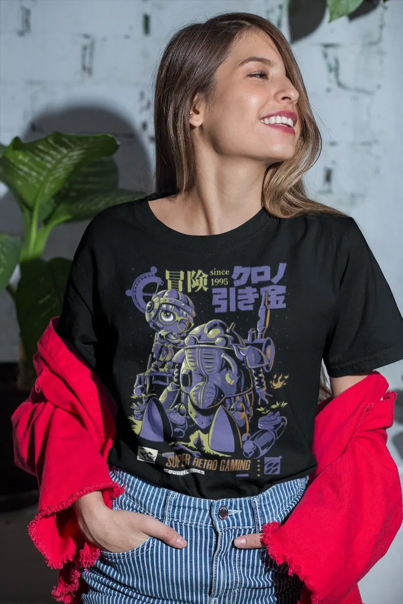 Unisex Robot Repair Chrono Trigger Retro Gaming T-Shirt