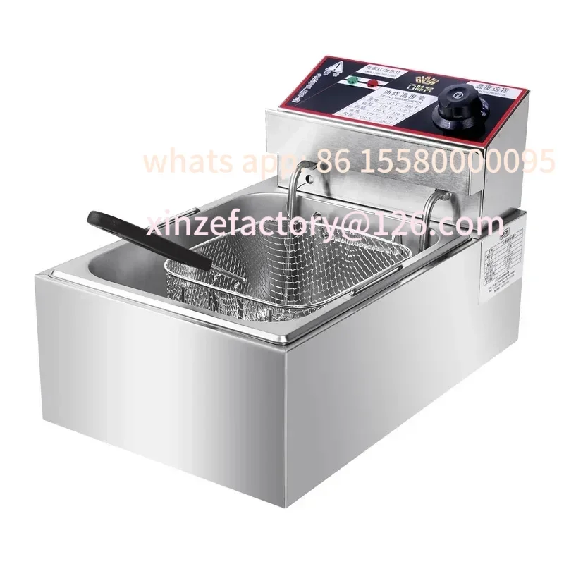 

Be suitable for 220 V Baweike elektrische Fritteuse, große Kapazität, kommerzieller Doppeltank, verdickt, multifunktional