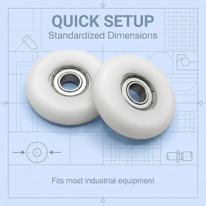 4pc 6*34*10 POM Round Type Roller BSR62634-10 Door Window Drawer Guide Wheel Delrin Wrapped Bearing Pulley 6x34x10 Plastic Wheel