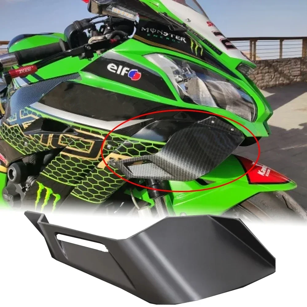 For Kawaski Ninja ZX10R Winglet Aerodynamic Wing Kit Fixed Fairing Motorcycle Part ZX-10R 2017-2021 2022 2023 ZX 10R Accessories