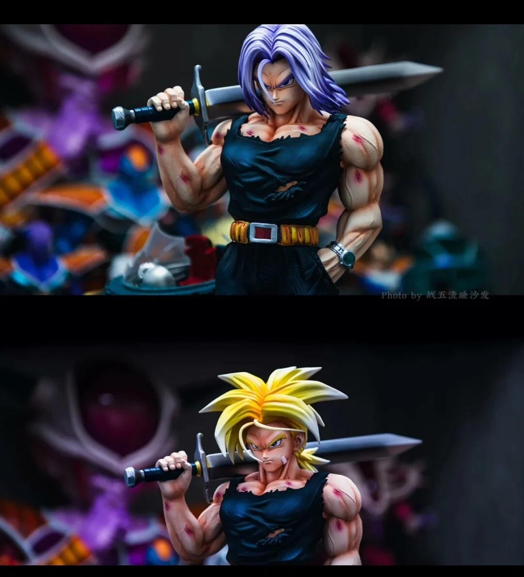 لعبة دراغون بول Jj تمثال أنيمي زخرفة مكتب زخرفة السيف لحام جذوع برأسين النحت GK الشكل لعبة هدية لهواة الجمع