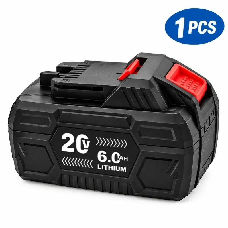 Akumulator litowy 20 V, 6,0 Ah, zamiennik do narzędzi Parkside X20V Team, pasuje do modeli PAP20 A1 A3 B1 B3 PAPS208 A1, system wielopoziomowej ochrony BMS, szybka wysyłka z magazynu w UE. — 2