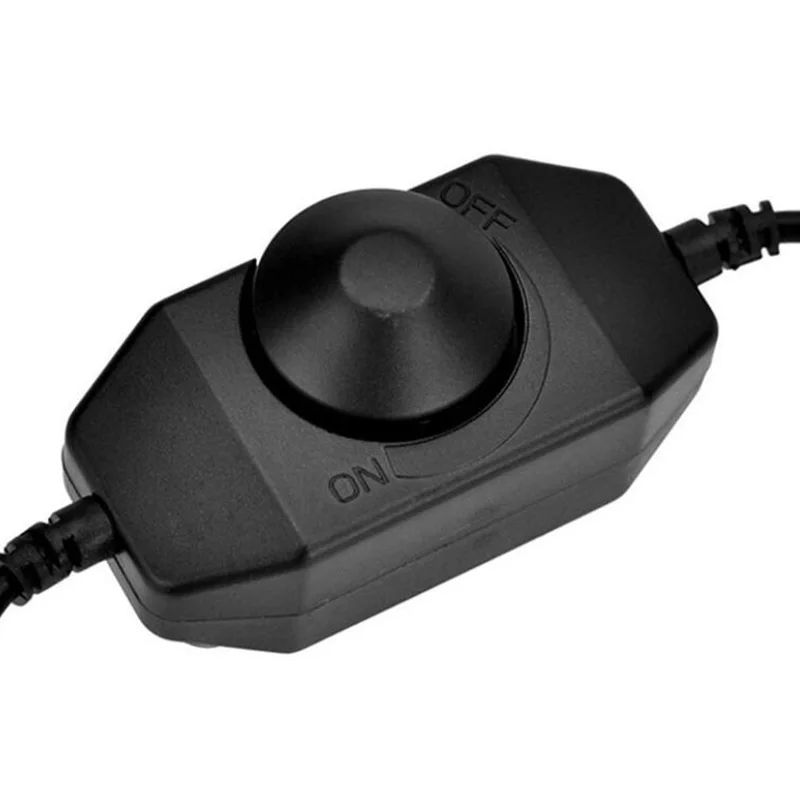 DC 12V 24V LED Dimmer Switch Brightness Adjust Controller for 3528 5050 5730 5630 Single Color Strip Light  Black White E2