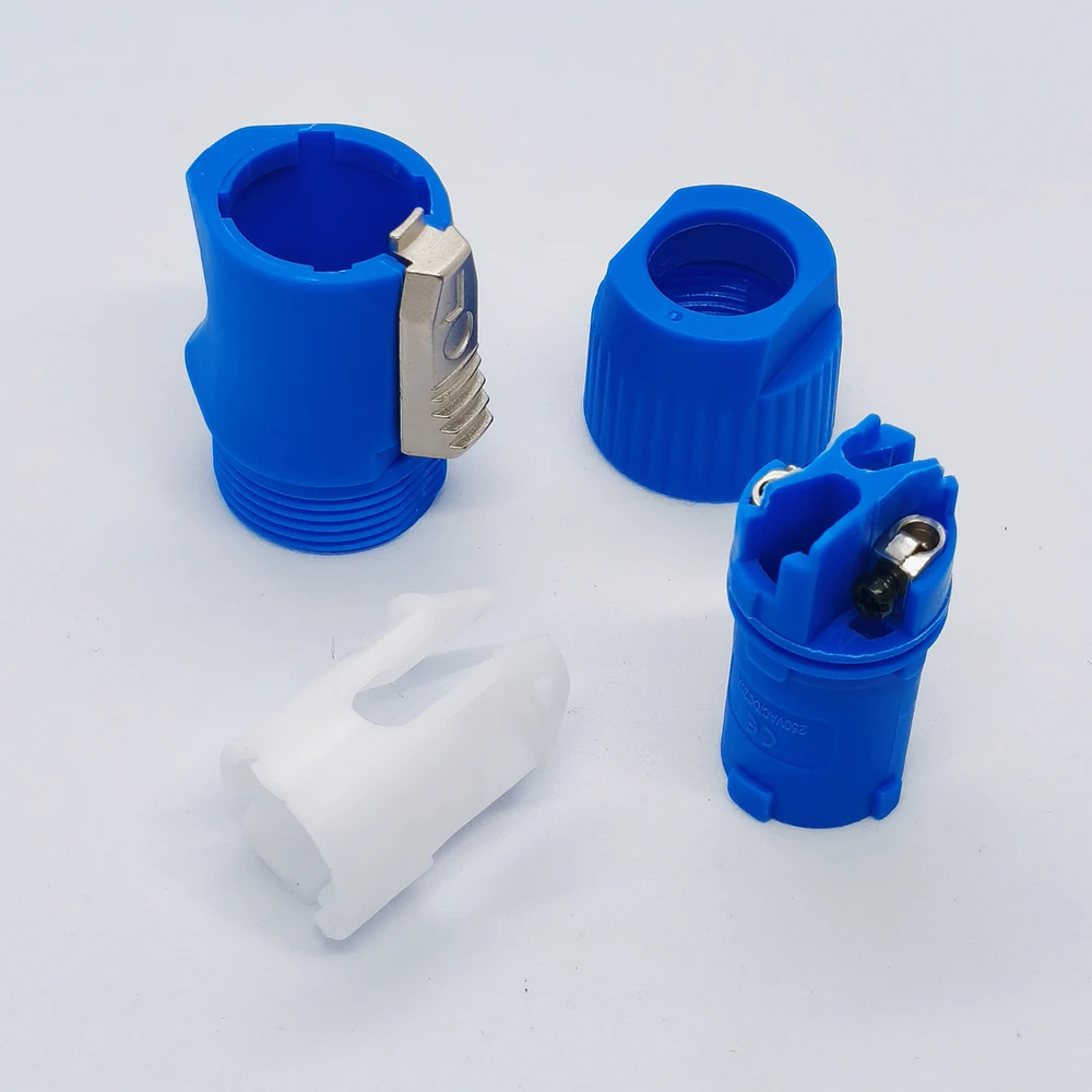 1 Stück 250V 3-Pin Lautsprecher-Chassis-Adapter PowerCon-Stecker 20A AC-Kabel Speak-ON-Steckverbinder Stromstecker (männlich/weiblich) für LED-Bildschirm – Detail 4