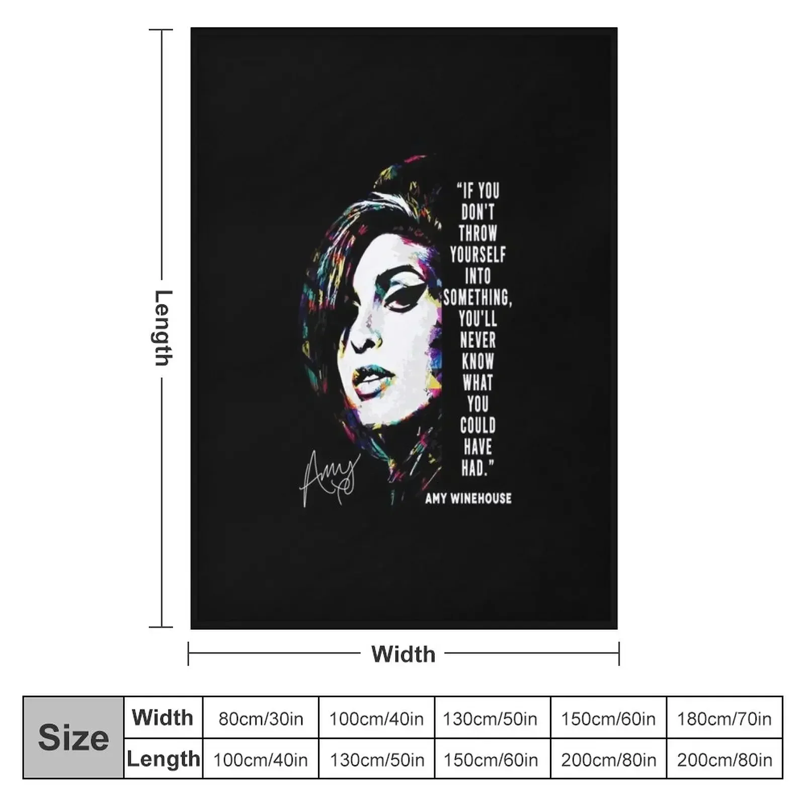 nn Amy Winehouse Throw Blanket Decorative Sofas Cute Retros Blankets For Baby Blankets