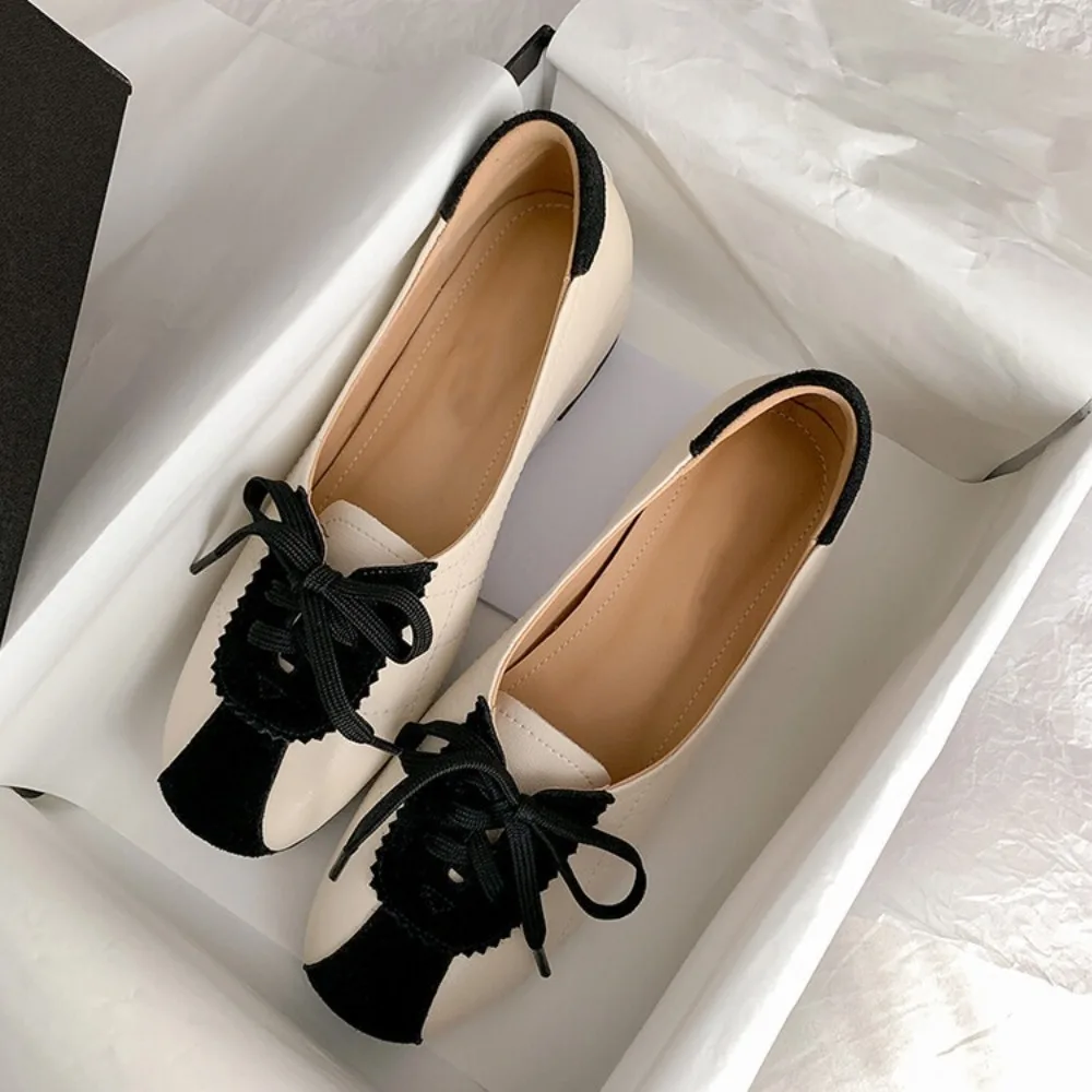 

Туфли-лодочки. Высококачественные балетки. Повседневная обувь. Модный и универсальный нишевый дизайн. Сандалии без шнуровки из овчины. Подарок на деловом праздник.