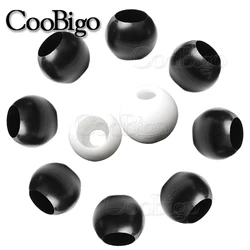 5pcs Ball Cord End Rope Bead for Bungee Elastic Tarp Tie Paracord Bracelet Outdoor Travel Hiking Camping Tent Accessory Plastic