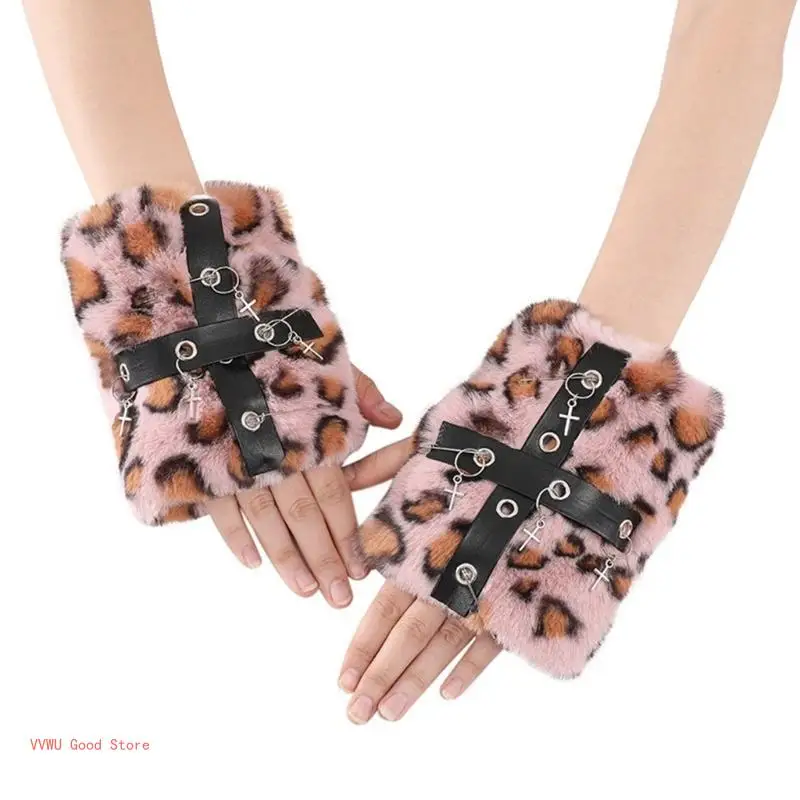 Girls Gloves Wrist Warmer Gloves For Halloween Fingerless Gloves Wrist Warmer Sleeve Winter for Teens