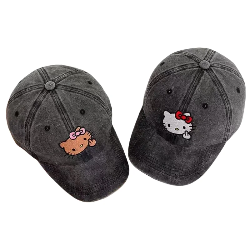 قبعة بيسبول لطيفة مع مرحبا كيتي وسانريو كارتون ، قبعة قابلة للتعديل ، قبعة رياضية في الهواء الطلق ، قبعات كاواي أنيمي بلغت ذروتها ، هدية