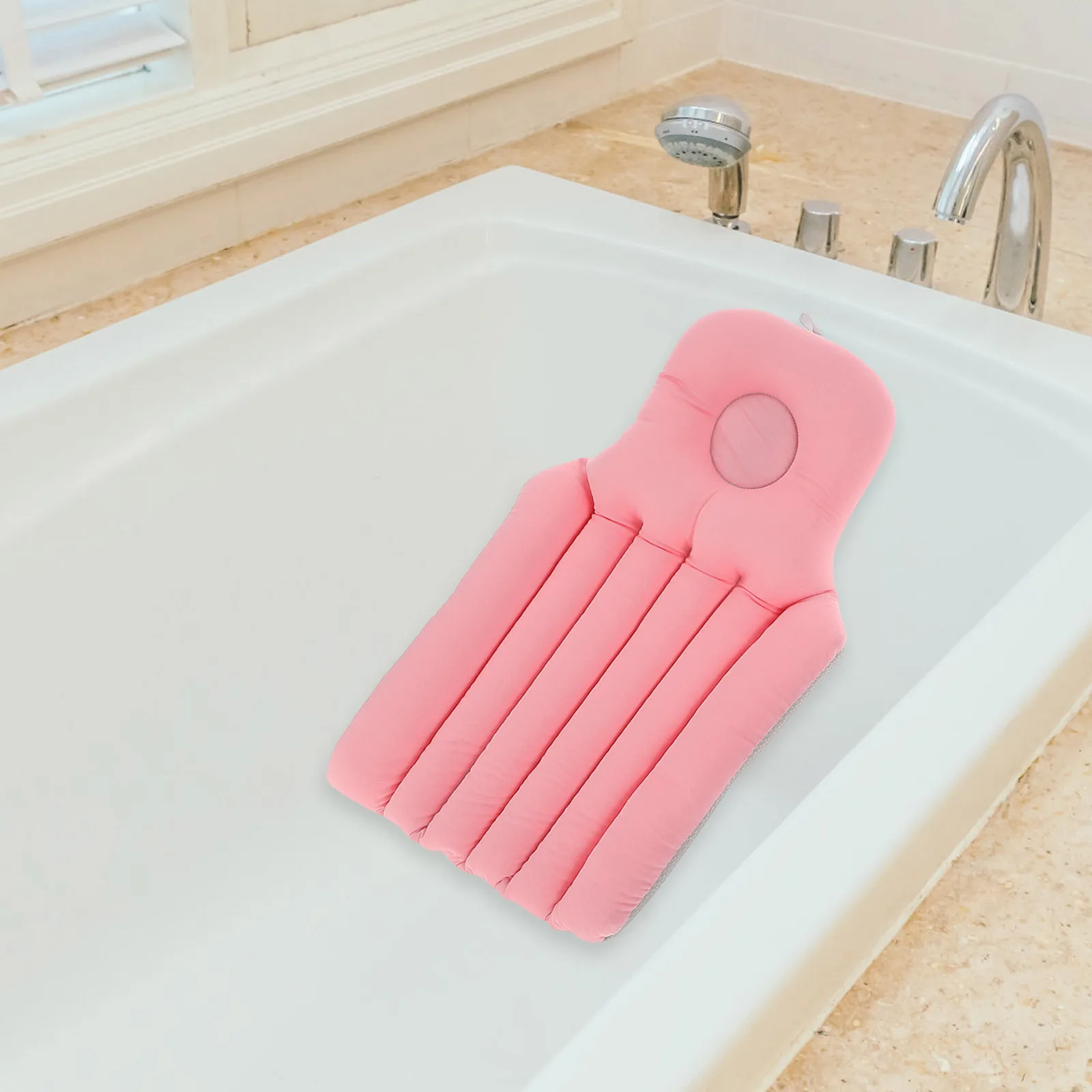 

Adult Foldable Bathtub Portable Cushion Backrest Seat Home Travel Camping Bath Accessories Comfortable Relaxing