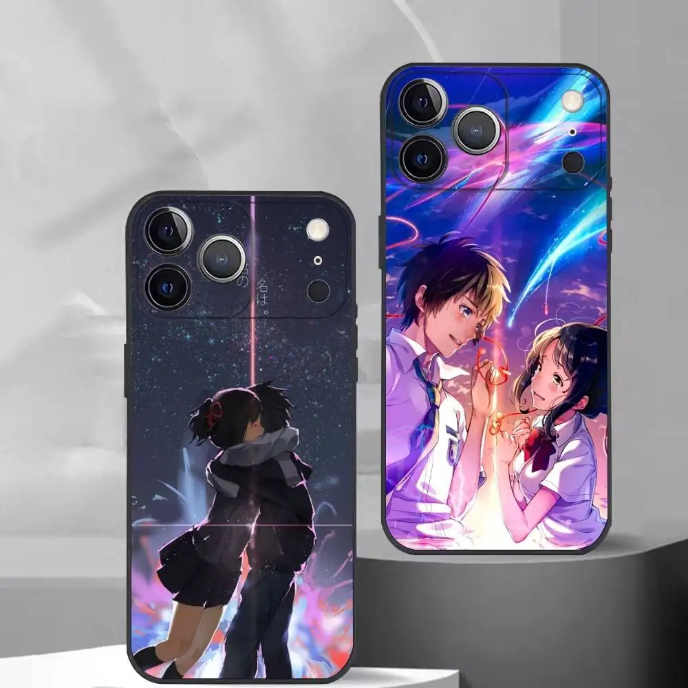 

Anima F-Film Your Name Phone Case For iPhone 17, 16,15,14,13,12,11 Plus,Pro Max, Others Soft Black Cover