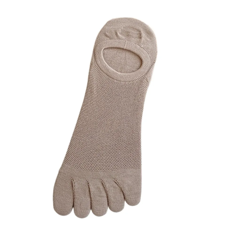 Thin Hosiery Men's Five Finger Socks Anti-slip Odor Resistant Five Toe Boat Socks Cotton Separate Fingers Sports Socks