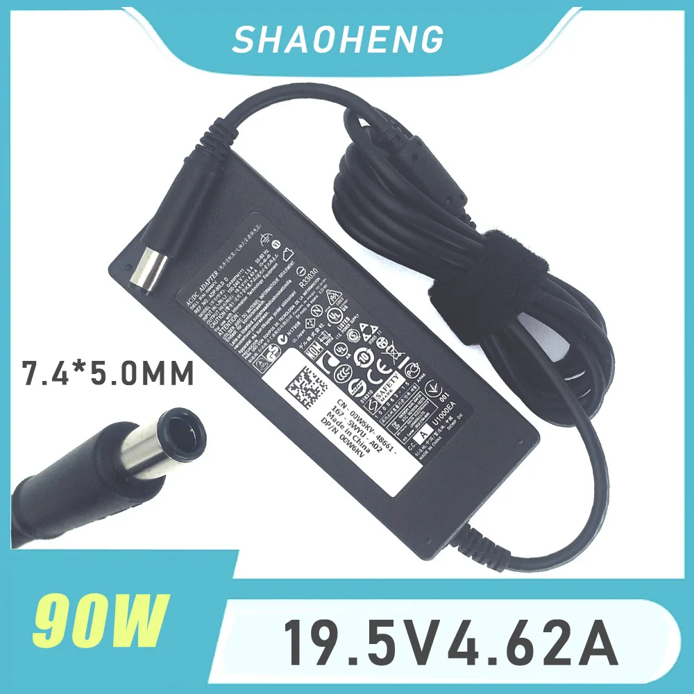 Carregador adaptador AC original 90W 4.62A para Dell Inspiron 1545 1564 1570 1520 1525 1526 N5110 D620 D630 E5540 E6520 E7240 PA10