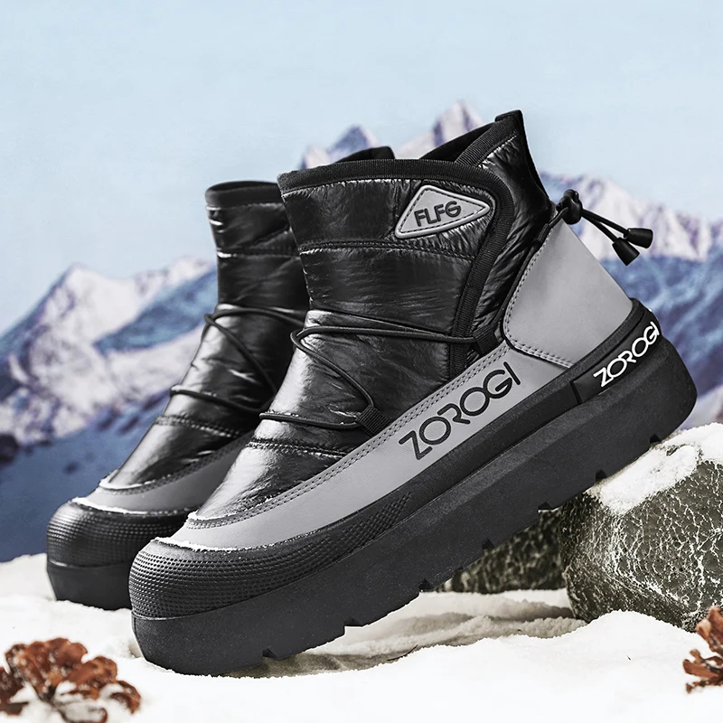 Nuevas botas de invierno antideslizantes y resistentes al desgaste para deportes y ocio suaves y cómodas para hombres, zapatillas de deporte de terciopelo para hombres, botines
