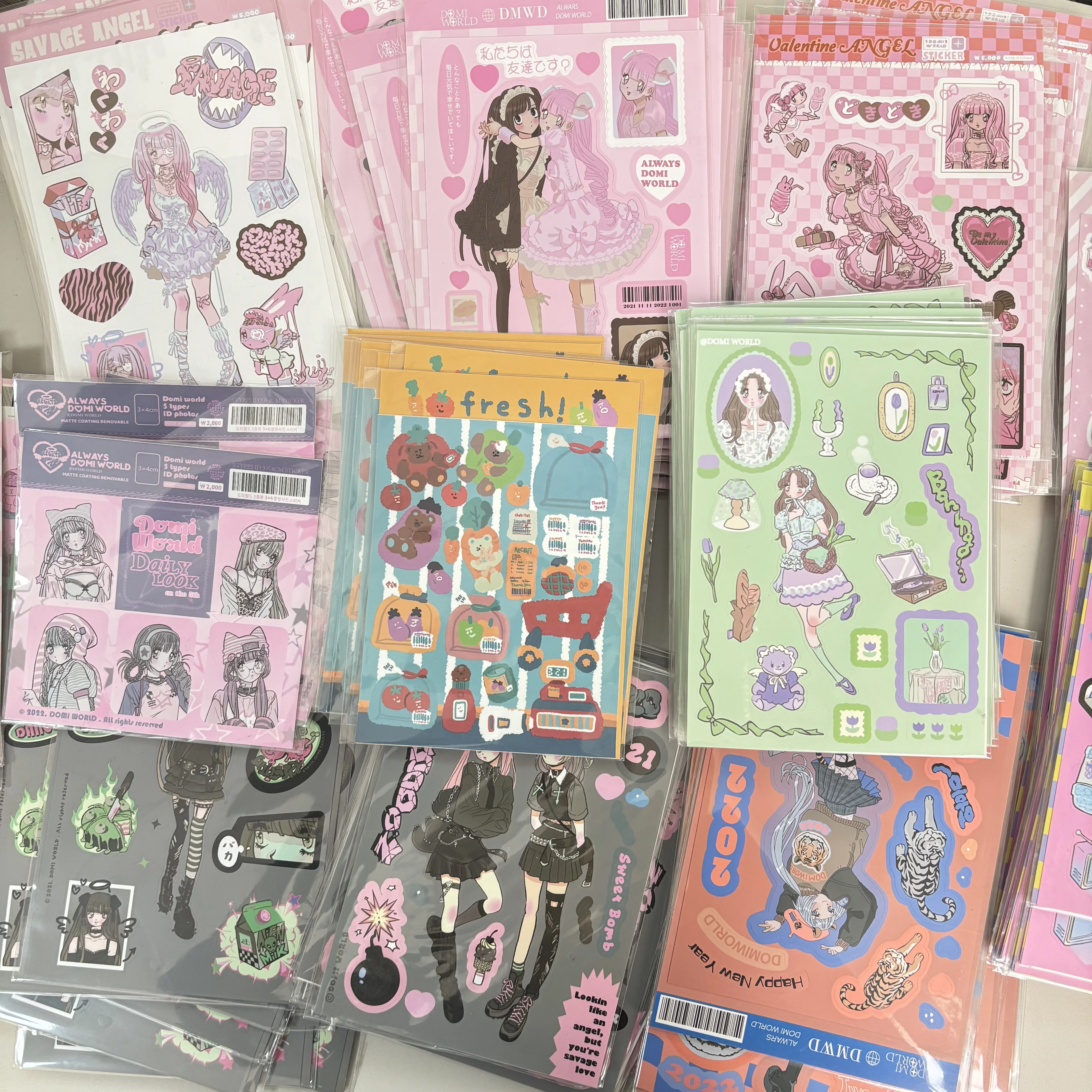 SKYSONIC BOBO Coral 1PC Decorative Stickers Sweet Girl Sub Korean DIY Sticker Journal Junk Agenda Stationery Suppliers