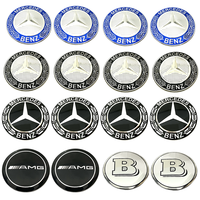 4pcs 56mm 65mm For Car Wheel Center Hub Caps Sticker W213 W210 W164 A180 A200 B180 B200 W202 W220 E200 Badge Logo Emblem Decal