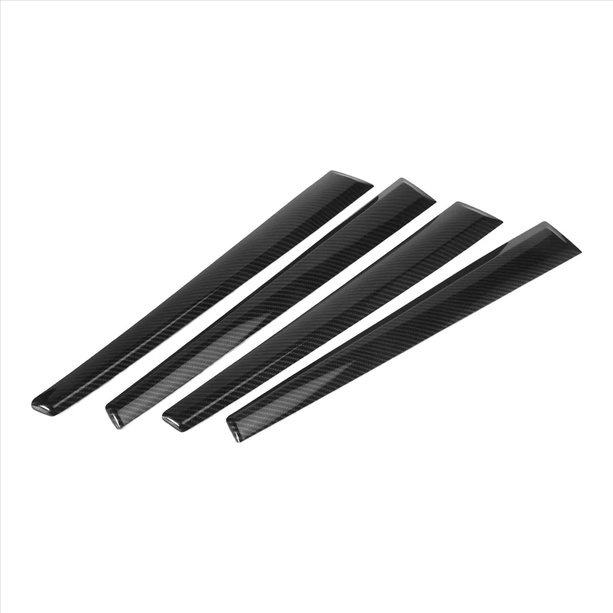 #06P  Hilux Interior Door Trim Panel,Car Door Protector Panel Trim Decoration, ABS Carbon Fiber 4PCS (Carbon fiber pattern)