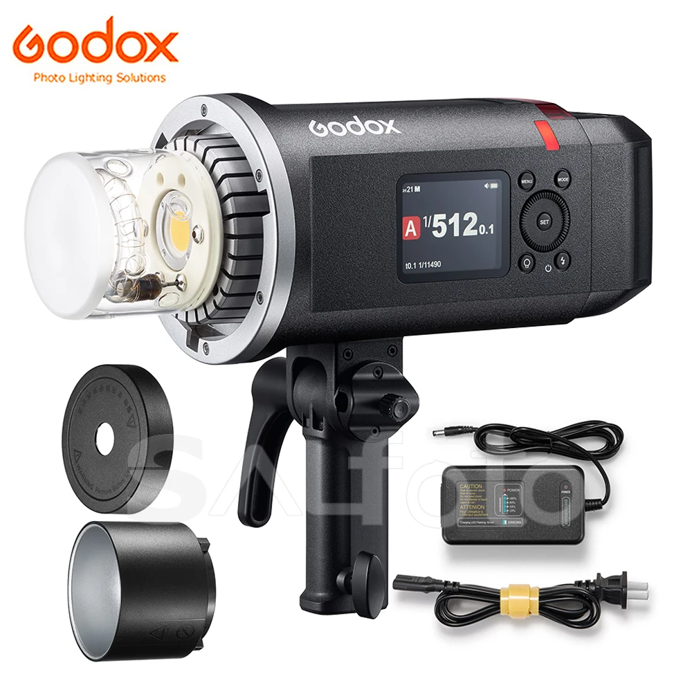 

Godox AD600BM II 600WS GN87 HSS 1/8000s Outdoor Speedlite Flash 2.4G Li-ion Battery Strobe Light AD600BMII 40W LED Modeling Lamp