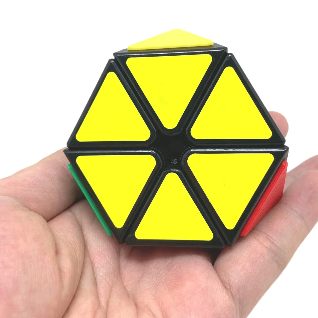 Meffert's Tetraminx Black Body Magic Speed Cube Strange Shape Puzzle Stickerless Cube Puzzle Toys