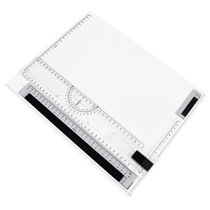 A4 Multi-function Drawing Board Tools Drawing Board Adjustable Parallel With Clear Rule Graphics Angle Measurement