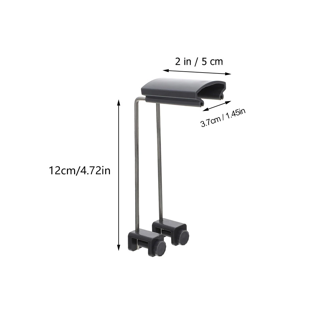 

2 Pcs Tank Mount Bracket for 20cm Aquarium Light Bracket High Aquarium Light Stand with Black Plastic Fits Rimless Tanks