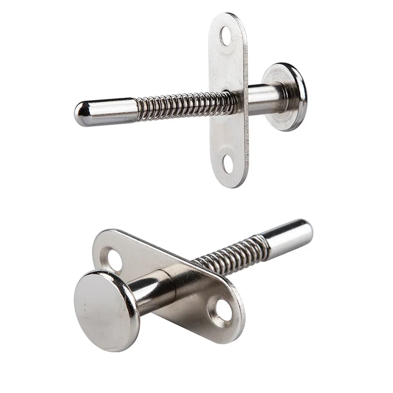 1/2/4pcs Plunger Latches Spring-loaded Stainless Steel 6/7mm Dia 50/60/70mm Total Length Door Lift Adjustment Rod