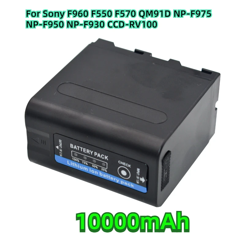 

For Sony F960 F550 F570 QM91D NP-F975 NP-F950 NP-F930 CCD-RV100 Batteries 10000mAh NP-F980 NP-F970 NP F960 F970 F960 Battery