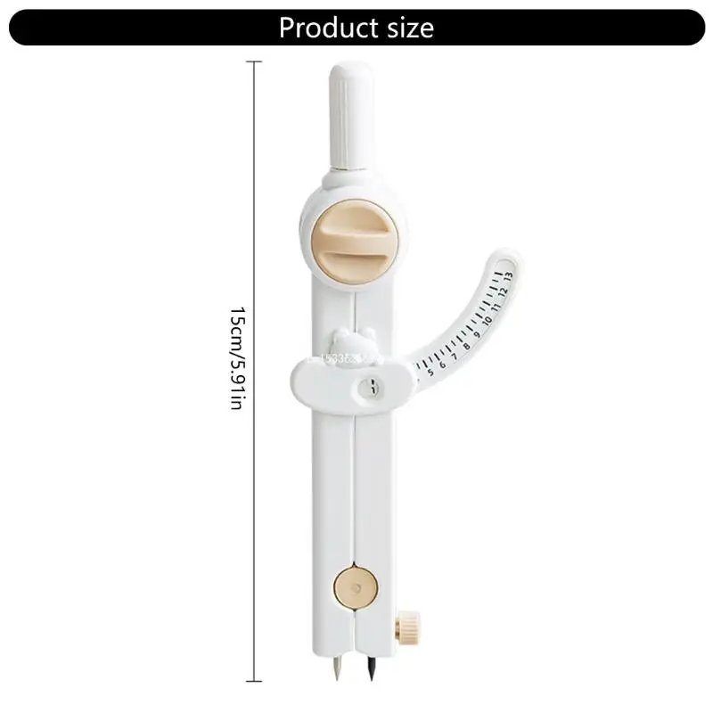 Adjustable Drawing Circle Tool with Wing Scale for Engineer Architect Professional, Wing Drawing Circle Tool Divider Dropship