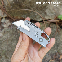 TC4 Titanium Utility Knife SK5 Replaceable Blade EDC Cutting Tool Tactical Gear Cutter Multitool Legal Pocketknife Original